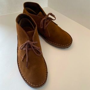 Crewcuts Suede Lace-up Ankle Boot Size Kids 4